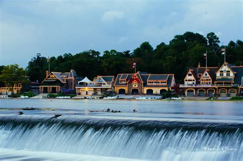 Boathouse Row at Night