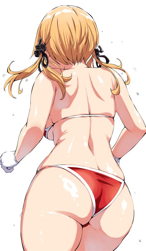 Belko Prinz Eugen Kancolle Kantai Collection Highres Girl Ass Back Backboob Bikini