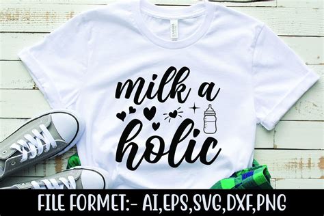 Milk A Holic Graphic By Print Ready Store Creative Fabrica