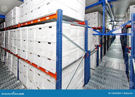 Boxes warehouse 2 stock photo. Image of interior, storage - 12643284