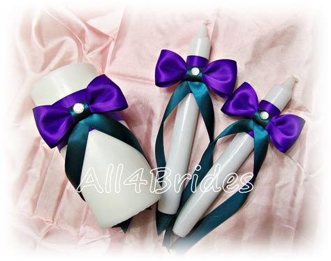 Regency Purple And Teal Wedding Bridal Garter Set Bridal Etsy