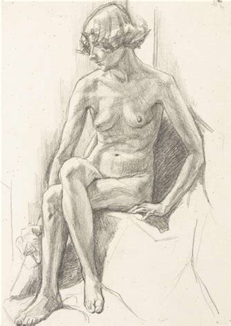 Seated Female Nude By Mainie Harriet Jellett On Artnet