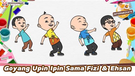 Upin Ipin Fizi Dan Ehsan Goyang Asik Pargoy Menggambar Dan