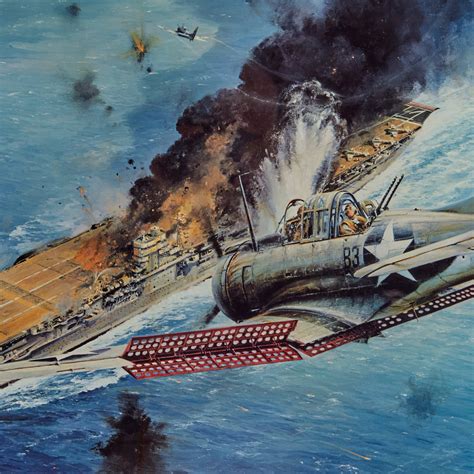 Battle Of Midway Painting