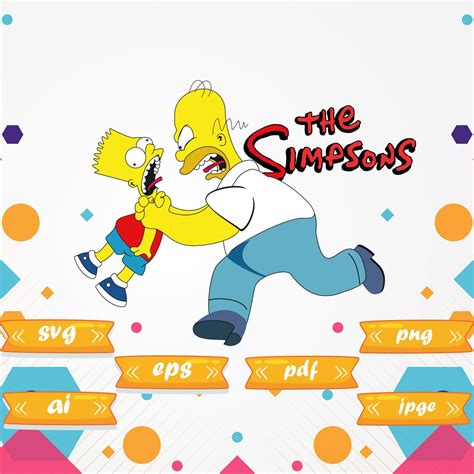 Bart Simpson Svg The Simpsons Svg The Simpsons Etsy