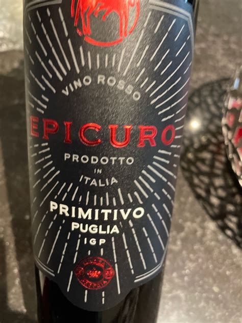 Epicuro Primitivo Puglia Igt Italy Puglia Puglia Igt