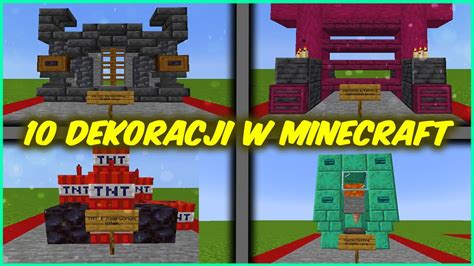 Epickich Dekoracji W Minecraft Youtube