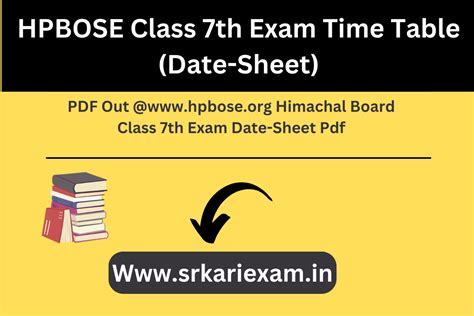 Hpbose Class Th Exam Time Table Date Sheet Pdf Out Hpbose