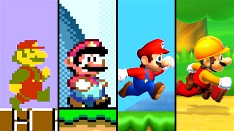 Evolution Of Mario In The Super Mario Series Youtube