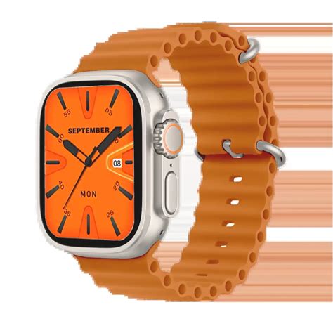 Smartwatch X8 Ultra Nfc Deportivo 49mm Naranja Cibermoda