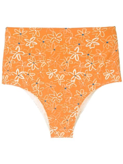 Clube Bossa Ceanna Printed Bikini Bottom Farfetch Bikinis Printed