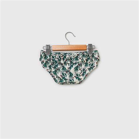 Gummy Nuts Ruffle Bikini Brief Coconut Textiles