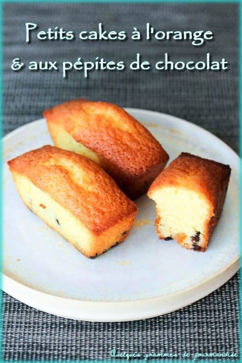 Petits Cakes à L orange Et Aux Pépites De Chocolat