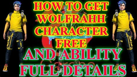 How To Get Free Wolfrahh Character And Full Details Must Watch