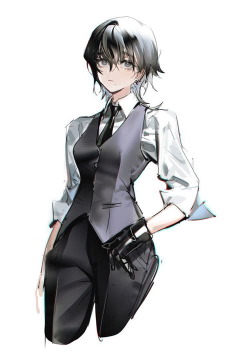 Pin By Litser On Anime Woman In Suit Suit Drawing Anime Poses Reference