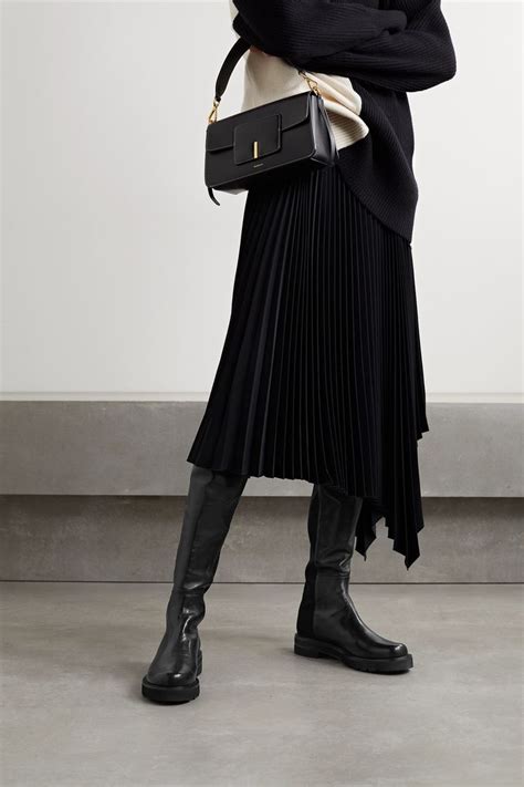 Stuart Weitzman Lift Leather And Stretch Over The Knee Boots