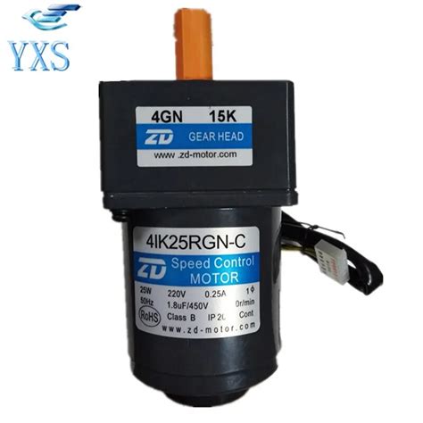 4IK25RGN C 4GN15K 25W AC 220V 0 25A 50HZ 1 8uF 450V Speed Control Motor