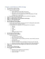 Chapter 1 A Brief History Of Microbiology Docx Chapter 1 A Brief