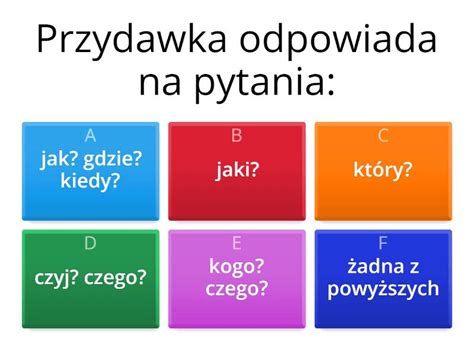 Okolicznik Przydawka Dope Nienie Podmiot Orzeczenie Test