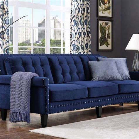 Navy Blue Couch Living Room Ideas - 20+ Navy Blue Couch Living Room | Bodaswasuas