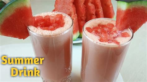 Refreshing Watermelon Milkshake🍉🍉 By Easy Art And Cooking Studio Youtube