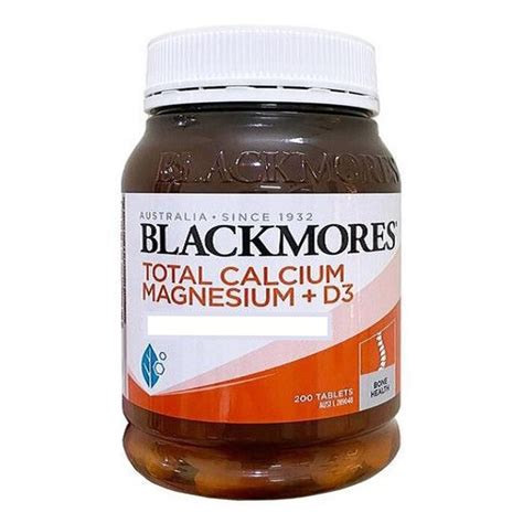 Blackmores Total Calcium Magnesium D3 200 Tablets 200 Tablets Bones