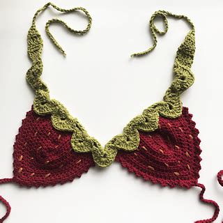 Ravelry Strawberry Bikini Top Pattern By Sam Velazquez