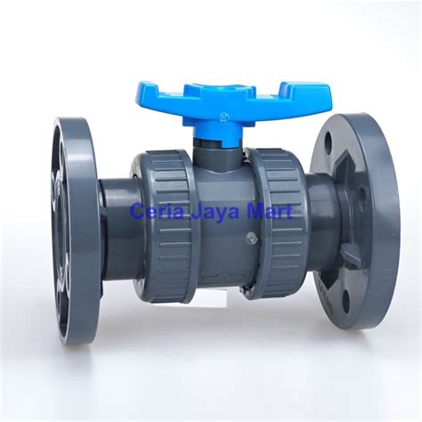 Jual Ball Valve Pvc 2 Inch True Union Flange Jis 10k Ball Valve