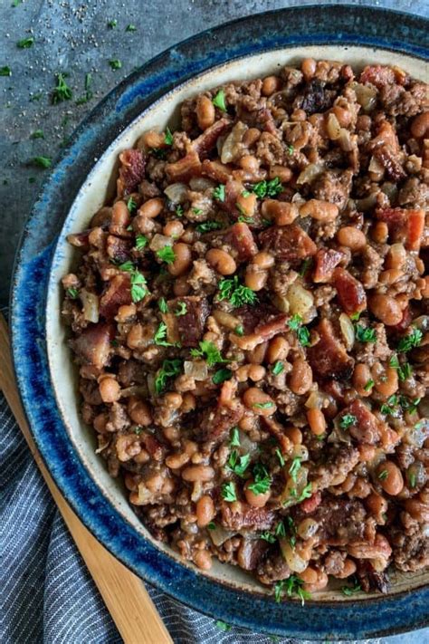 Recipe For Bush Baked Beans With Ground Beef Hamburger Bean Casserole