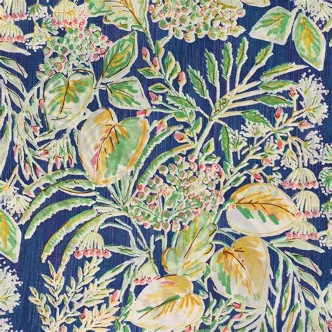 Tropical Plant Flower Print Cotton Fabric Us Imports Apparel