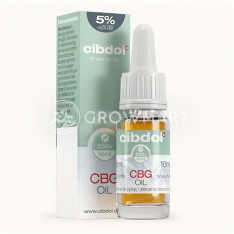 Cibdol olej CBG 5 2 5 CBD Konopný olej GROWMART CZ