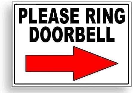 Metal Tin Sign Please Ring Doorbell Sign Vintage Tin Sign Retro Sign