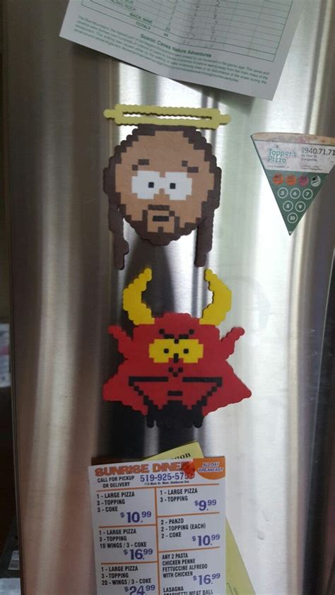 Jesus And Satan South Park Perler Beads South Park Hama Beads Patterns