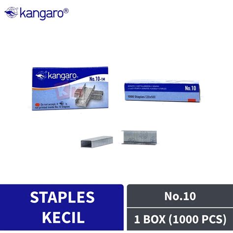 Jual Isi Refill Stapler Staples Kecil Kangaro No 10 Shopee Indonesia