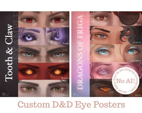 Custom Dnd Eye Party Poster Etsy