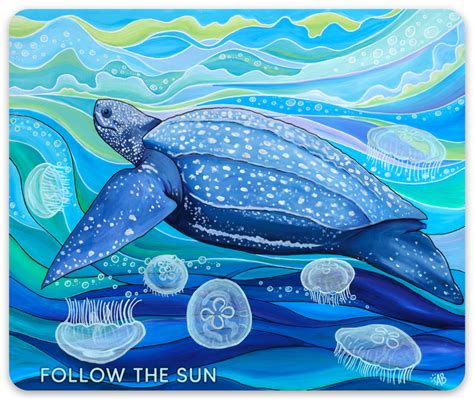 Leatherback Turtle Sticker Follow The Sun