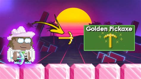 Getting Golden Pickaxe In Growtopia YouTube