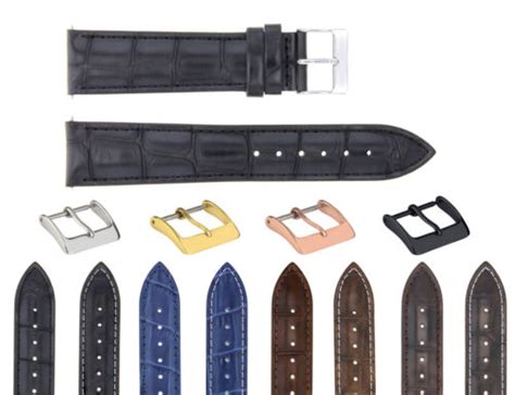 19 20MM LEATHER WATCH BAND STRAP TAPERING TO 16MM FOR ROLEX DATE