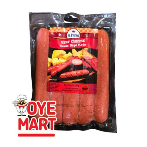 Jual EL PRIMO BEEF CHEESE SAUSAGE 500GR SOSIS SAPI KEJU Kota Bandung