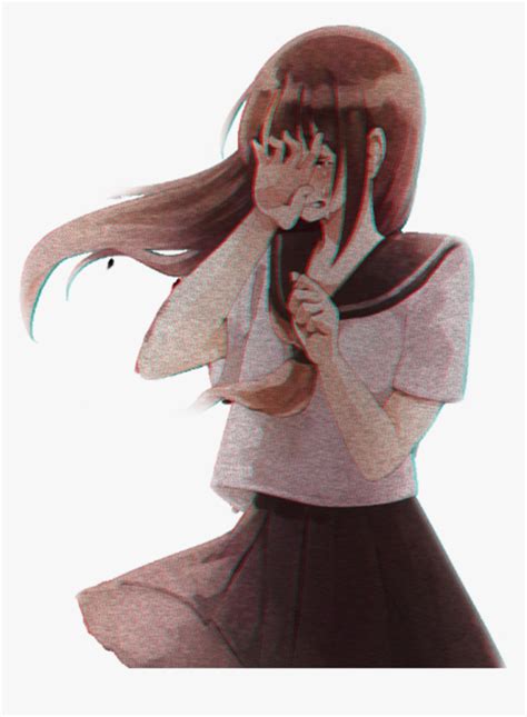 Transparent Crying Eyes Png - Crying Anime Girl Sad, Png Download - kindpng