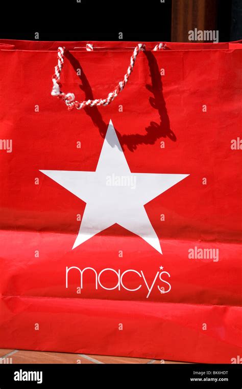 Macy's shopping bag Stock Photo - Alamy