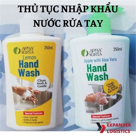 Thủ tục nhập khẩu nước rửa tay Expander Logistics