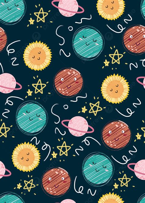 Cute Cartoon Planet Background Wallpaper Image For Free Download - Pngtree