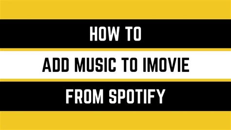 How To Add Music To Imovie From Spotify App Blends