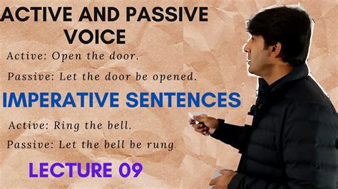 Active And Passive Voice Imperative Sentences Lecture 09 In Hindi Urdu