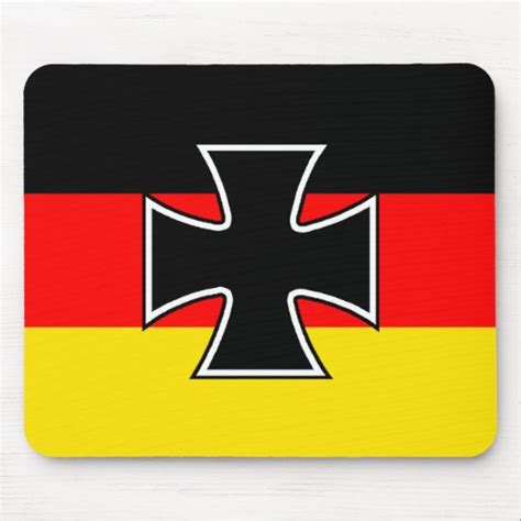 German Iron Cross Flag Mousepad | Zazzle