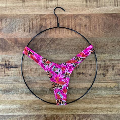 Brazilian Bikini Thong Cheeky Bottom Bikini Set Sexy Etsy
