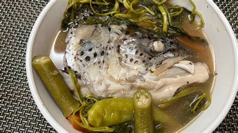 Sinigang Na Ulo Ng Salmon Fish Head In Tamarin Soup Vlog