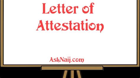 How To Write Letter Of Attestation Asknaij