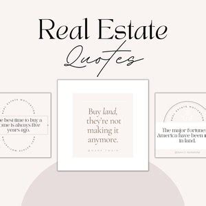 Real Estate Quote Templates Aesthetic Real Estate Quote Posts